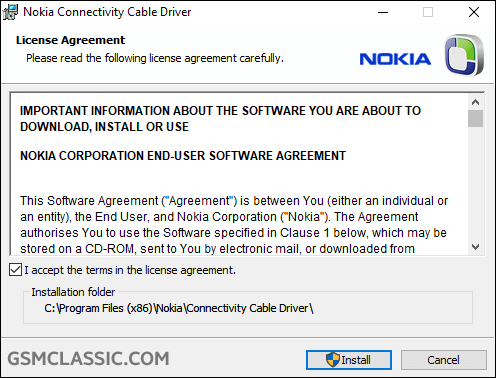 Nokia Connectivity Cable Driver v7.1.182.0