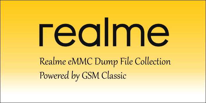 Realme RMX1805 Dump File