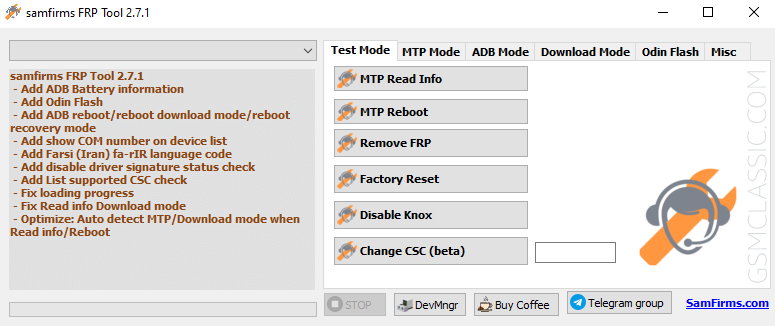 Samfirms FRP Tool